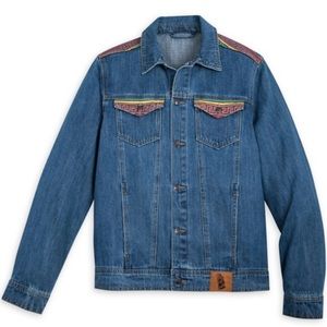Disney Parks 25th Anniversary Hercules Embroidered Denim Jean Jacket